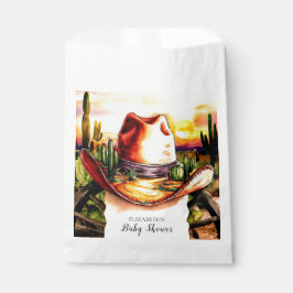 パステルリトルウエスタンカウボーイベビーシャワー フェイバーバッグ