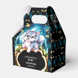 パステルリトルウルフベビーシャワー フェイバーボックス