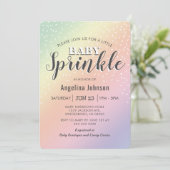 パステルリトルベビースプリンクル |かわいい 招待状 (スタンド正面)