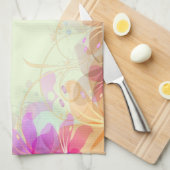 パステルリリー結婚ズ キッチンタオル (四つ折り)