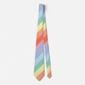 パステルレインボアディアゴナルストライプ ネクタイ (正面)