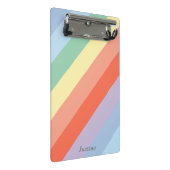 パステルレインボアディアゴナルストライプ ミニクリップボード (アングル)
