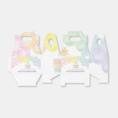 パステルレインボインバルーンビーフボックスバースデーパーティー フェイバーボックス (折り畳みなし)