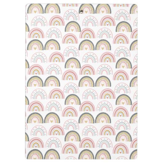 パステルレインボインプレインボーハートパタ素晴らしーン先生 クリップボード (裏面)