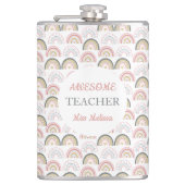 パステルレインボインプレインボーハートパタ素晴らしーン先生 フラスク (正面)
