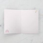 パステルレインボウズガーリーワイルドフラワー&ハート カード (内部)