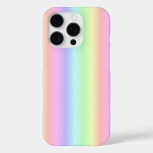 パステルレインボストリップ – パターン iPhone 16 PROケース