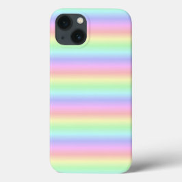 パステルレインボストリップ – パターン iPhone 13ケース