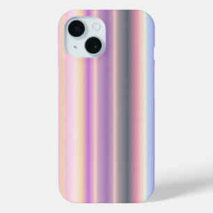 パステルレインボストリップ – パターン iPhone 15ケース