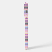 パステルレインボストリップ – パターン iPhoneケース (左側面)