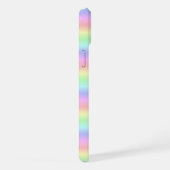 パステルレインボストリップ – パターン iPhoneケース (右側面)