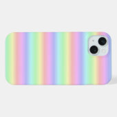 パステルレインボストリップ – パターン iPhoneケース (裏面横)