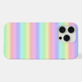 パステルレインボストリップ – パターン iPhoneケース (裏面横)
