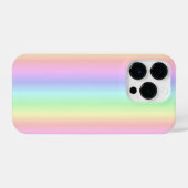 パステルレインボストリップ – パターン iPhoneケース (裏面横)
