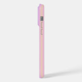 パステルレインボストリップ – パターン iPhoneケース (左側面)