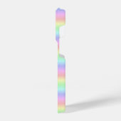 パステルレインボストリップ – パターン iPhoneケース (左側面)