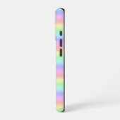 パステルレインボストリップ – パターン iPhoneケース (左側面)