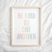 パステルレインボーお互いのポスターに優しくすること ポスター