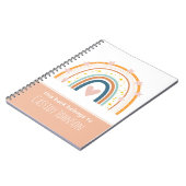 パステルレインボーこの本はキッズノートのものだ ノートブック (左側)