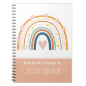 パステルレインボーこの本はキッズノートのものだ ノートブック (正面)