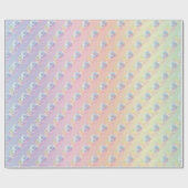 パステルレインボーのシャボン玉 ラッピングペーパー (フラット)