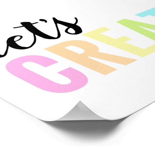 パステルレインボーのプレイルームを作りましょう ポスター (角)