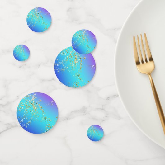 パステルレインボーアンド金ゴールドグリッタースターズ コンフェッティ (グループ)