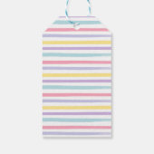 パステルレインボーアートパーティー誕生日 ギフトタグ (裏面)