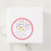 パステルレインボーアートパーティー誕生日 フェイバータグ (インサイチュ)