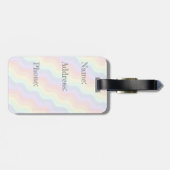 パステルレインボーウェーブズラゲッジタグ ラゲッジタグ (裏面横)