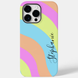 パステルレインボーウェーブズ Case-Mate iPhone 14 PRO MAXケース