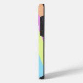 パステルレインボーウェーブズ iPhoneケース (左側面)