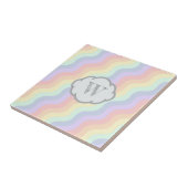 パステルレインボーウェーブセラミックタイル タイル (側面)