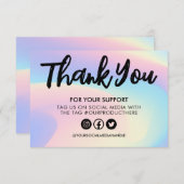 パステルレインボーウォーターカラーサンキューメディアインサート (正面/裏面)