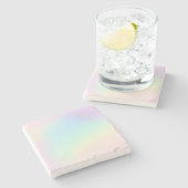 パステルレインボーエステティックバースデーパーティー ストーンコースター (横)