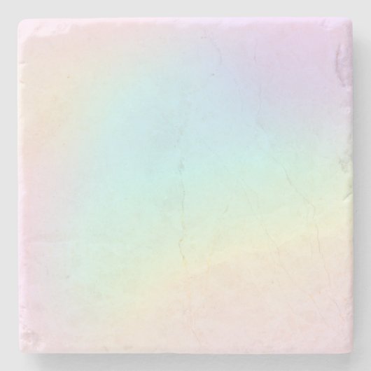 パステルレインボーエステティックバースデーパーティー ストーンコースター (正面)