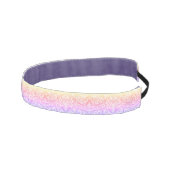 パステルレインボーエレガントパターン アスレチックヘッドバンド (右)