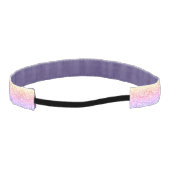 パステルレインボーエレガントパターン アスレチックヘッドバンド (裏面)