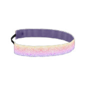 パステルレインボーエレガントパターン アスレチックヘッドバンド (左)