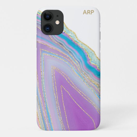 *~*パステルレインボーエーテ-金ゴールドグリッター静脈 Case-Mate iPhoneケース (裏面)