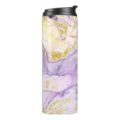 *~パステルレインボーオパール抽象芸術金ゴールドグリッター タンブラー (回転左)