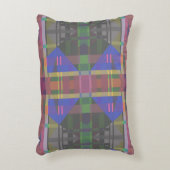 パステルレインボーカラフルジオメトリック アクセントクッション (正面(垂直))