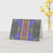 パステルレインボーカラフルジオメトリック カード (黄色い花)