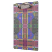 パステルレインボーカラフルジオメトリック クリップボード (左)