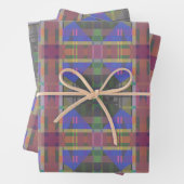 パステルレインボーカラフルジオメトリック ラッピングペーパーシート (インサイチュ)