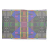 パステルレインボーカラフルジオメトリック 枕カバー (裏面)