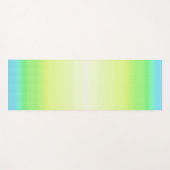 パステルレインボーカラフル抽象芸術グラデーシグラデーションョン ヨガマット (正面(横))