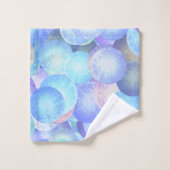 パステルレインボーカラーのディスコボール – 3D光学 バスタオルセット (ウォッシュタオル)