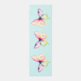 パステルレインボーカラーの繊細なピンクの蝶