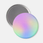 パステルレインボーカラーぼやけ抽象芸術グラディエントグラデーション マグネット (正面/裏面)